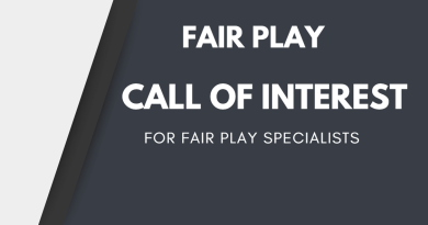 Call of Interest for Fair Play Specialists